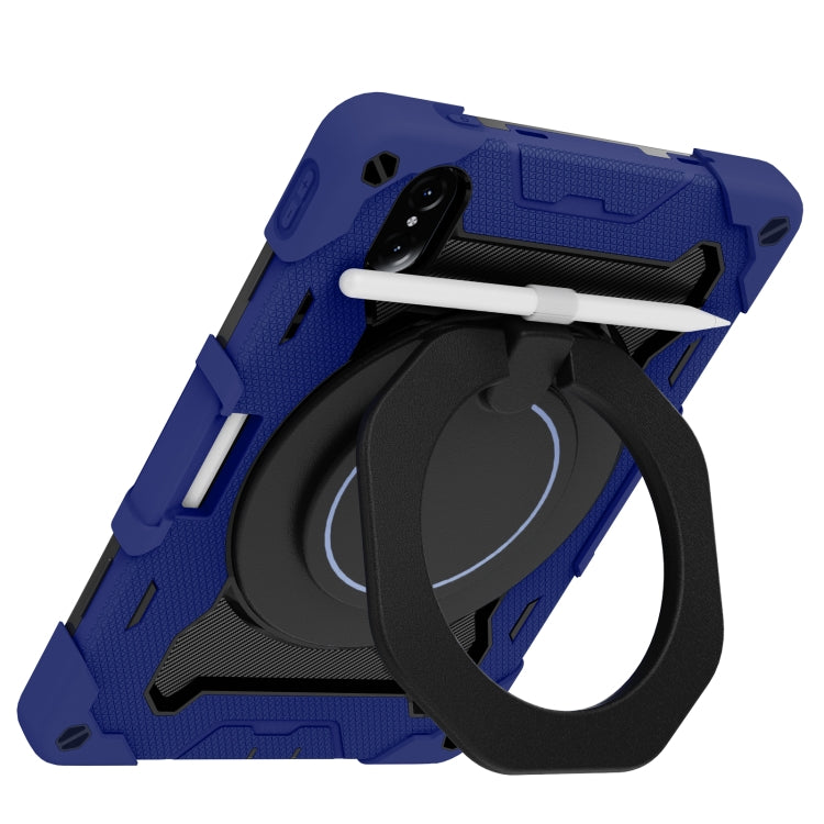 For Honor Tablet V7 Pro Armor Contrast Color Silicone + PC Tablet Case(Navy Blue) - Honor by PMC TechLife | Online Shopping South Africa | PMC TechLife | Buy Now Pay Later Mobicred