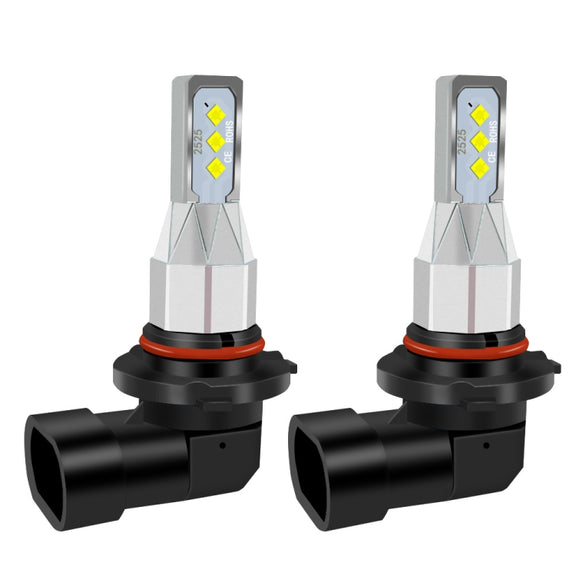 1 Pair 9006 DC 12V-24V 12W 1800LM Car LED Fog Light(Ice Blue Light)