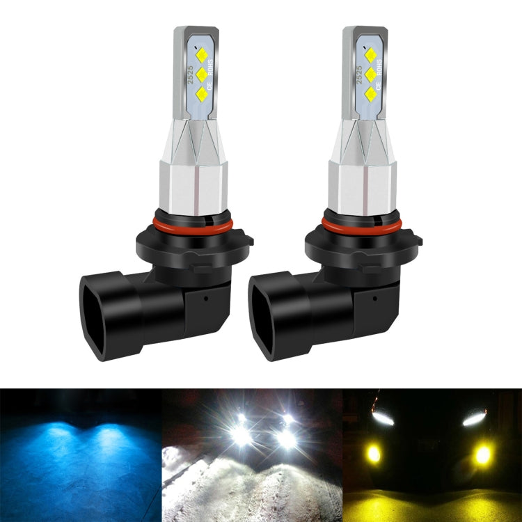 1 Pair 9006 DC 12V-24V 12W 1800LM Car LED Fog Light(White Light)