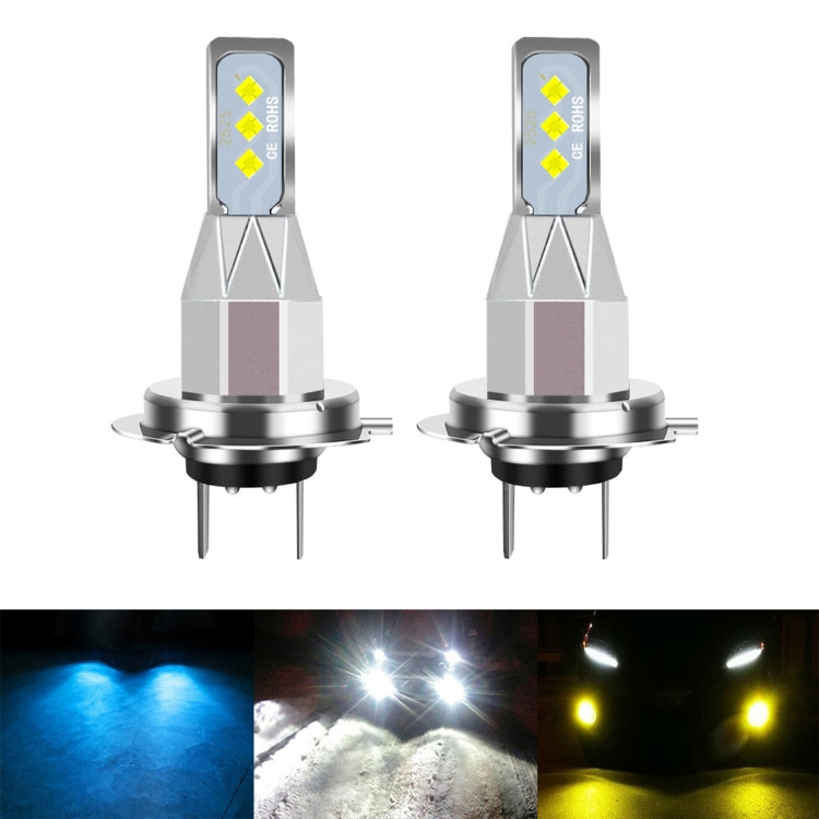 1 Pair H7 DC 12V-24V 12W 1800LM Car LED Fog Light(Ice Blue Light) - Fog / Driving Lights by PMC TechLife | Online Shopping South Africa | PMC TechLife | Buy Now Pay Later Mobicred