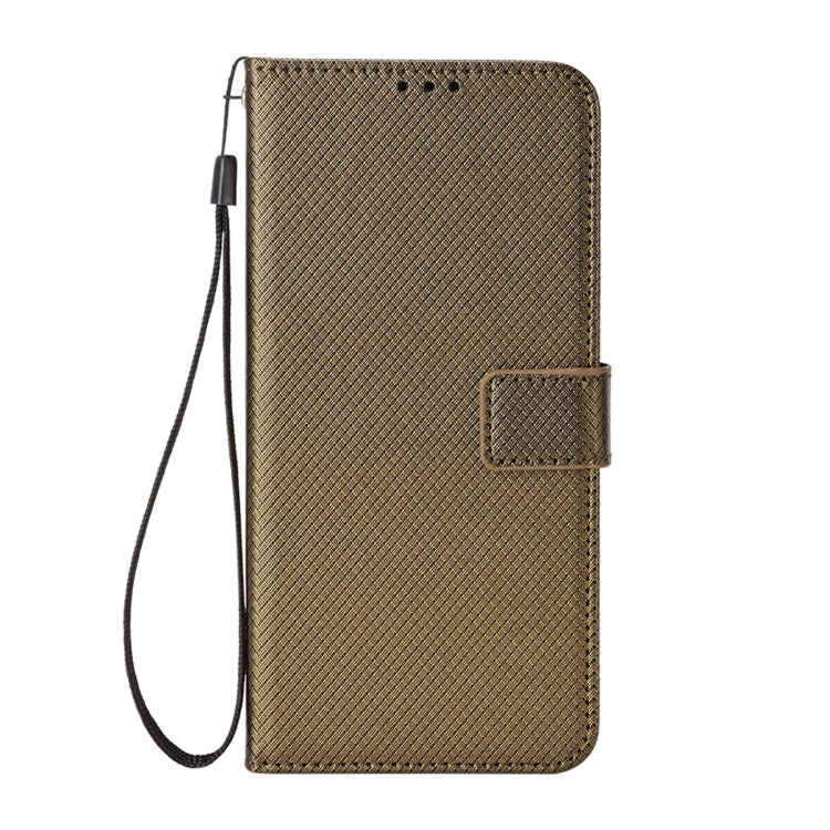For Blackview A50 Diamond Texture Leather Phone Case(Brown) - More Brand by PMC TechLife | Online Shopping South Africa | PMC TechLife | Buy Now Pay Later Mobicred