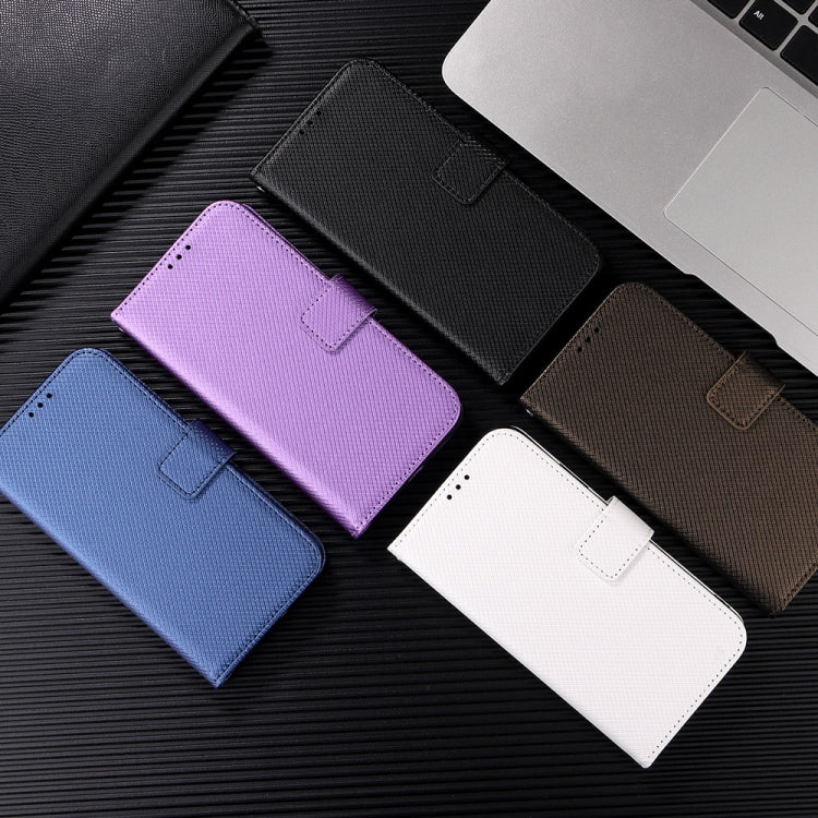 For Blackview A50 Diamond Texture Leather Phone Case(Purple)