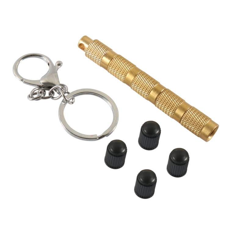 A6605 Offroad Vehicles 4 in 1 Brass Tire Deflation Tool Tire Exhaust Valve - Tire Valve Caps by PMC Jewellery | Online Shopping South Africa | PMC Jewellery | Buy Now Pay Later Mobicred