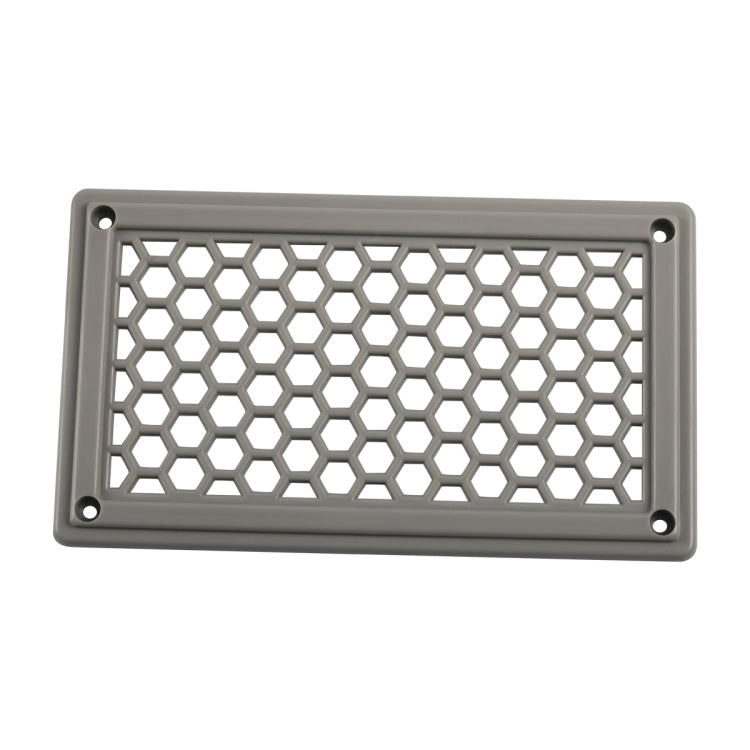 A6790 198x114mm Grey Rectangle Louvered Ventilation Plastic Venting Panel Cover - Air Conditioning System by PMC TechLife | Online Shopping South Africa | PMC TechLife | Buy Now Pay Later Mobicred