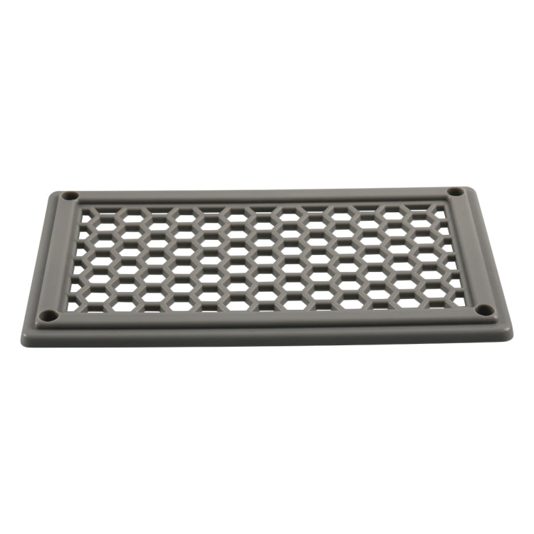 A6790 198x114mm Grey Rectangle Louvered Ventilation Plastic Venting Panel Cover - Air Conditioning System by PMC TechLife | Online Shopping South Africa | PMC TechLife | Buy Now Pay Later Mobicred