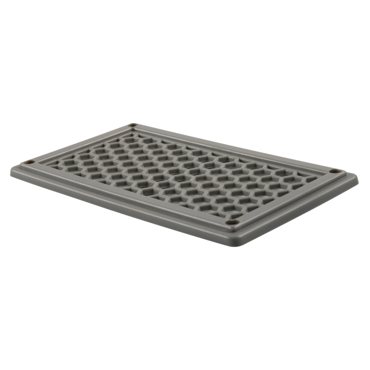 A6790 198x114mm Grey Rectangle Louvered Ventilation Plastic Venting Panel Cover - Air Conditioning System by PMC TechLife | Online Shopping South Africa | PMC TechLife | Buy Now Pay Later Mobicred
