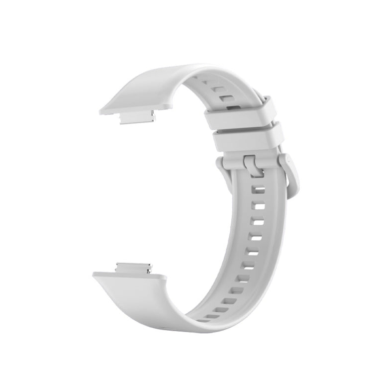 For Huawei Watch Fit 2 Solid Color Silicone Watch Band (White)