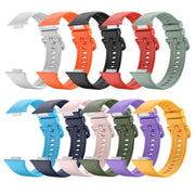 For Huawei Watch Fit 2 Solid Color Silicone Watch Band (White)