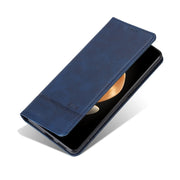 For vivo X100 Ultra AZNS Magnetic Calf Texture Leather Phone Case(Dark Blu)
