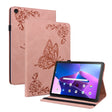 For Lenovo Tab M10 10.1 3rd Gen Butterfly Flower Embossed Leather Tablet Case(Rose Gold) - Lenovo by PMC TechLife | Online Shopping South Africa | PMC TechLife | Buy Now Pay Later Mobicred