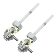 2 PCS Motorcycle Fuel Tap Valve Petcock Fuel Tank Gas Switch for Honda CB400/CB500/CB550/CB750(White)