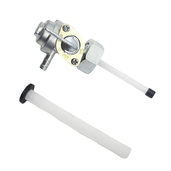 2 PCS Motorcycle Fuel Tap Valve Petcock Fuel Tank Gas Switch for Honda CB400/CB500/CB550/CB750(White)