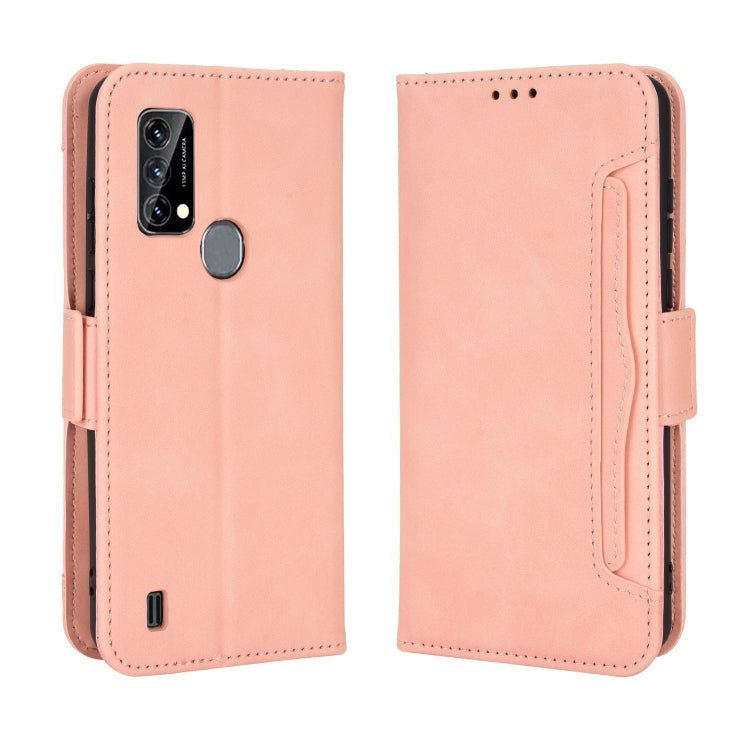 For Blackview A50 Skin Feel Calf Pattern Leather Phone Case(Pink) - More Brand by PMC TechLife | Online Shopping South Africa | PMC TechLife
