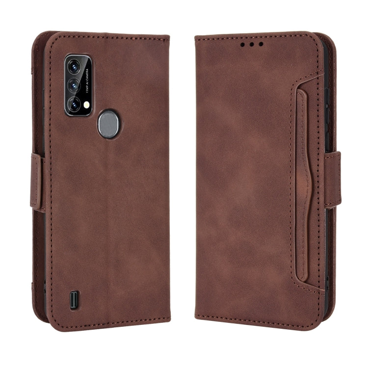 For Blackview A50 Skin Feel Calf Pattern Leather Phone Case(Brown) - More Brand by PMC TechLife | Online Shopping South Africa | PMC TechLife | Buy Now Pay Later Mobicred