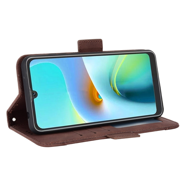 For Blackview A50 Skin Feel Calf Pattern Leather Phone Case(Brown) - More Brand by PMC TechLife | Online Shopping South Africa | PMC TechLife | Buy Now Pay Later Mobicred