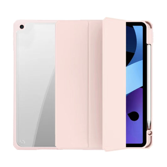 For iPad 10.2 2021 / 2020 / 2019 Mutural Pinyue Series Smart Leather Tablet Case(Pink) - free shipping - PMC Jewellery - Order now!
