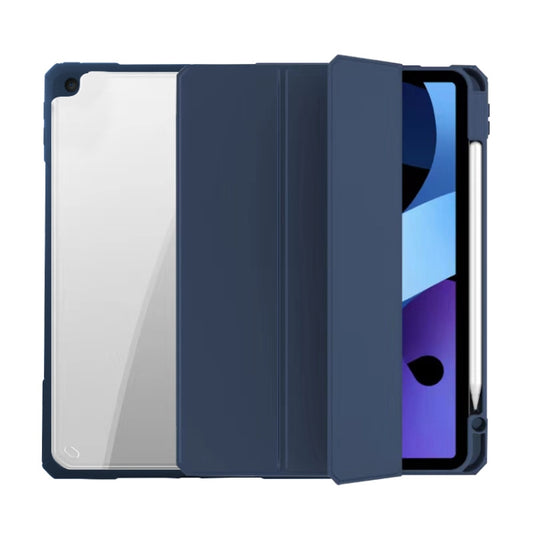 For iPad 10.2 2021 / 2020 / 2019 Mutural Pinyue Series Smart Leather Tablet Case(Dark Blue) - free shipping - PMC Jewellery - Order now!