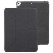 Mutural King Kong Series Deformation Holder Leather Tablet Case For iPad 9.7 2018 / 2017(Black)
