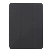 Mutural King Kong Series Deformation Holder Leather Tablet Case For iPad 9.7 2018 / 2017(Black)