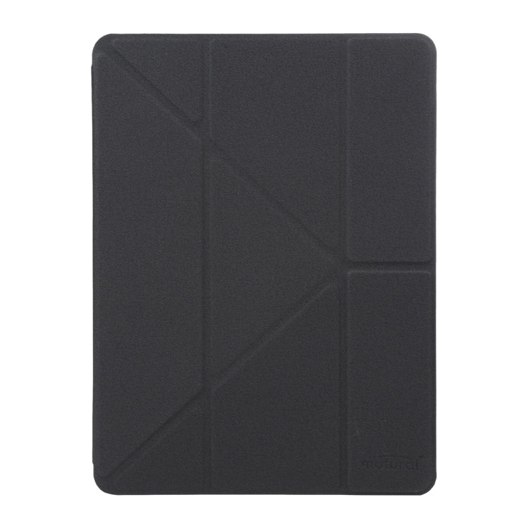 Mutural King Kong Series Deformation Holder Leather Tablet Case For iPad 9.7 2018 / 2017(Black)