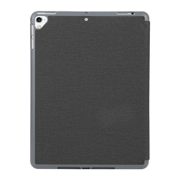 Mutural King Kong Series Deformation Holder Leather Tablet Case For iPad 9.7 2018 / 2017(Black)