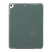 Mutural King Kong Series Deformation Holder Leather Tablet Case For iPad 9.7 2018 / 2017(Green)