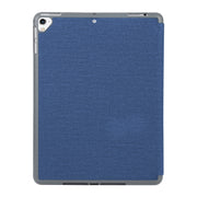 Mutural King Kong Series Deformation Holder Leather Tablet Case For iPad 9.7 2018 / 2017(Blue)