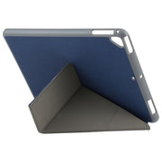 Mutural King Kong Series Deformation Holder Leather Tablet Case For iPad 9.7 2018 / 2017(Blue)