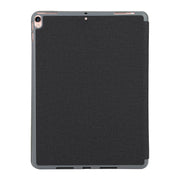 Mutural King Kong Series Deformation Holder Leather Tablet Case For iPad Pro 10.5 2019 / 2017(Black)