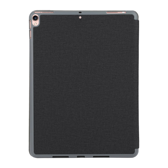 Mutural King Kong Series Deformation Holder Leather Tablet Case For iPad Pro 10.5 2019 / 2017(Black)