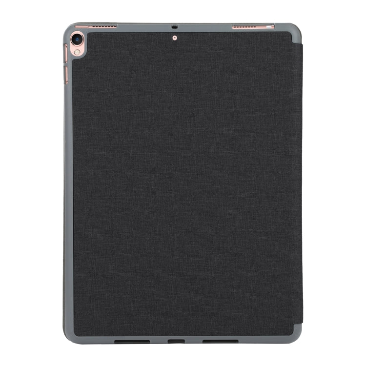 Mutural King Kong Series Deformation Holder Leather Tablet Case For iPad Pro 10.5 2019 / 2017(Black)