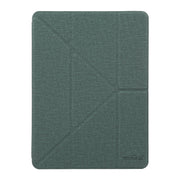 Mutural King Kong Series Deformation Holder Leather Tablet Case For iPad Pro 10.5 2019 / 2017(Green)