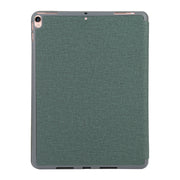 Mutural King Kong Series Deformation Holder Leather Tablet Case For iPad Pro 10.5 2019 / 2017(Green)