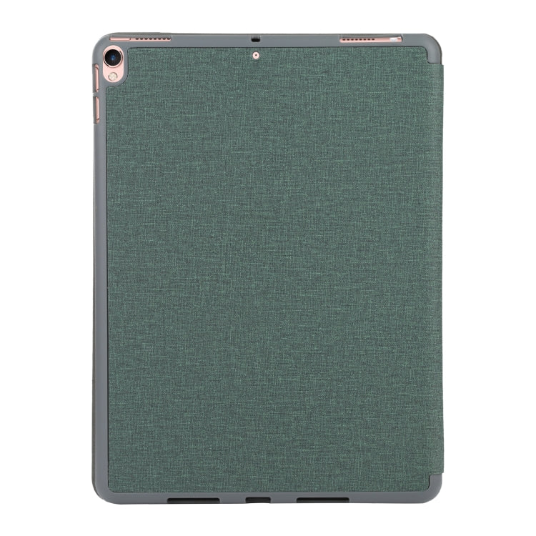 Mutural King Kong Series Deformation Holder Leather Tablet Case For iPad Pro 10.5 2019 / 2017(Green)