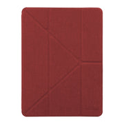 Mutural King Kong Series Deformation Holder Leather Tablet Case For iPad Pro 10.5 2019 / 2017(Red)