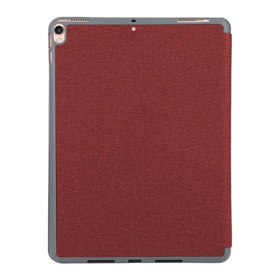 Mutural King Kong Series Deformation Holder Leather Tablet Case For iPad Pro 10.5 2019 / 2017(Red)