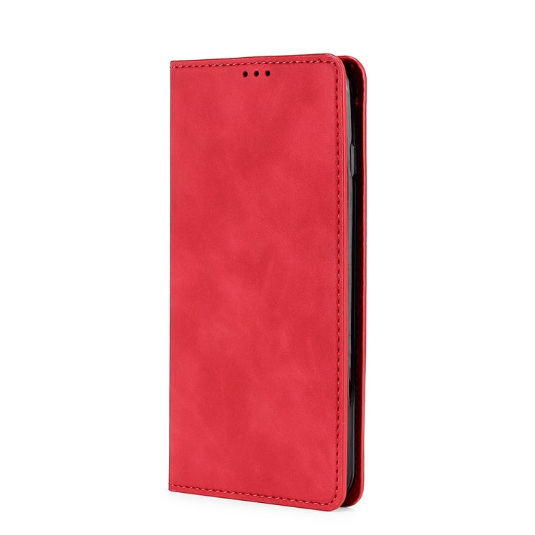 For DOOGEE X96 Pro Skin Feel Magnetic Horizontal Flip Leather Phone Case(Red) - More Brand by PMC TechLife | Online Shopping South Africa | PMC TechLife | Buy Now Pay Later Mobicred