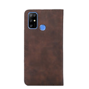 For DOOGEE X96 Pro Skin Feel Magnetic Horizontal Flip Leather Phone Case(Dark Brown)