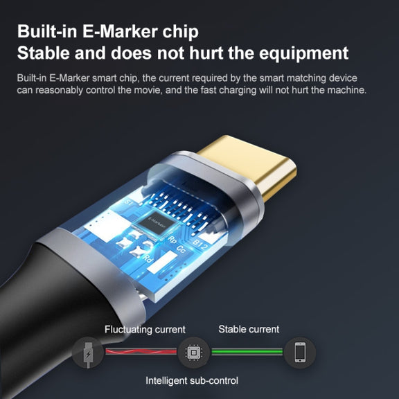 2m 10Gbps USB-C / Type-C Female to Male Elbow Charging Data Transmission Extension Cable