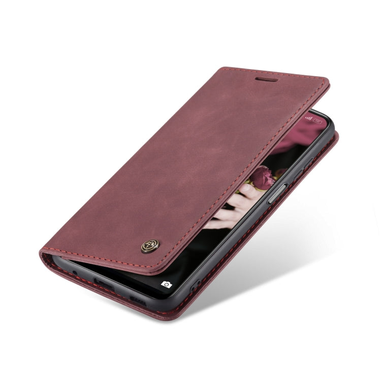 For Xiaomi Redmi Note 11 4G/Note 11S Global CaseMe 013 Multifunctional Horizontal Flip Leather Phone Case(Wine Red) - free shipping - PMC Jewellery - Order now!