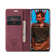 For Xiaomi 12 Pro CaseMe 013 Multifunctional Horizontal Flip Leather Phone Case(Wine Red)