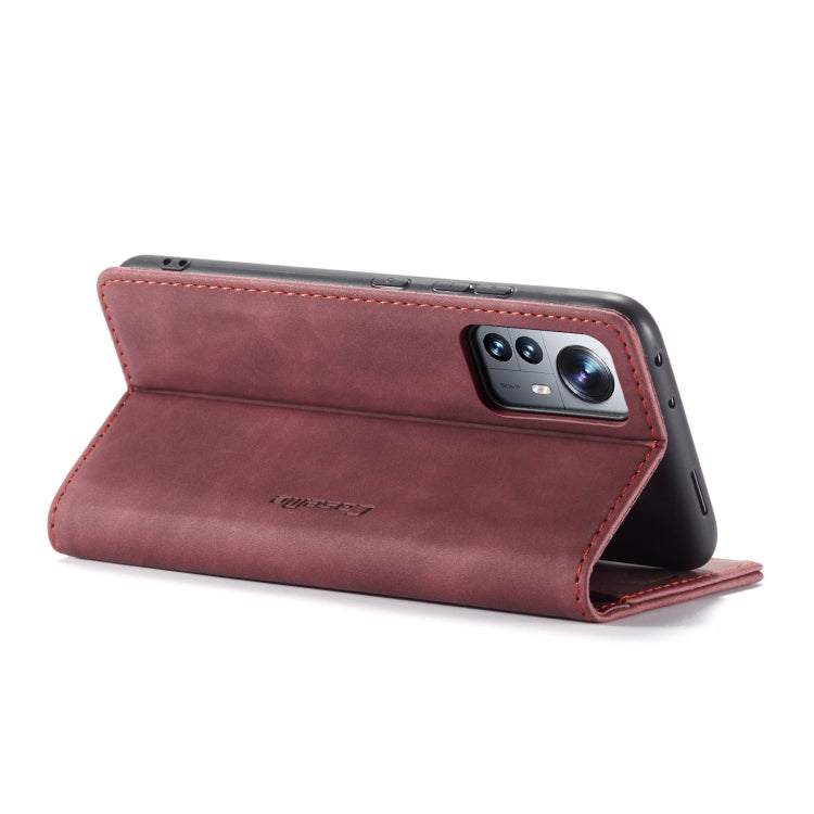 For Xiaomi 12 Pro CaseMe 013 Multifunctional Horizontal Flip Leather Phone Case(Wine Red) - free shipping - PMC Jewellery - Order now!