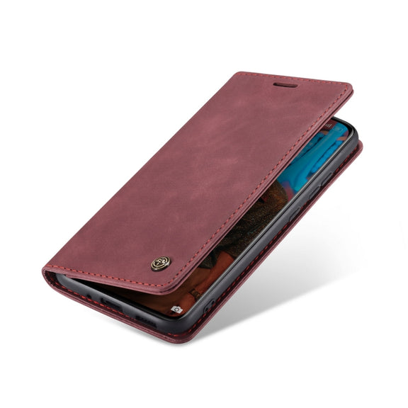For Xiaomi 12 Pro CaseMe 013 Multifunctional Horizontal Flip Leather Phone Case(Wine Red)