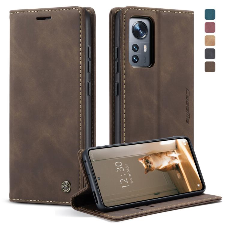 For Xiaomi 12/12X CaseMe 013 Multifunctional Horizontal Flip Leather Phone Case(Coffee) - free shipping - PMC Jewellery - Order now!