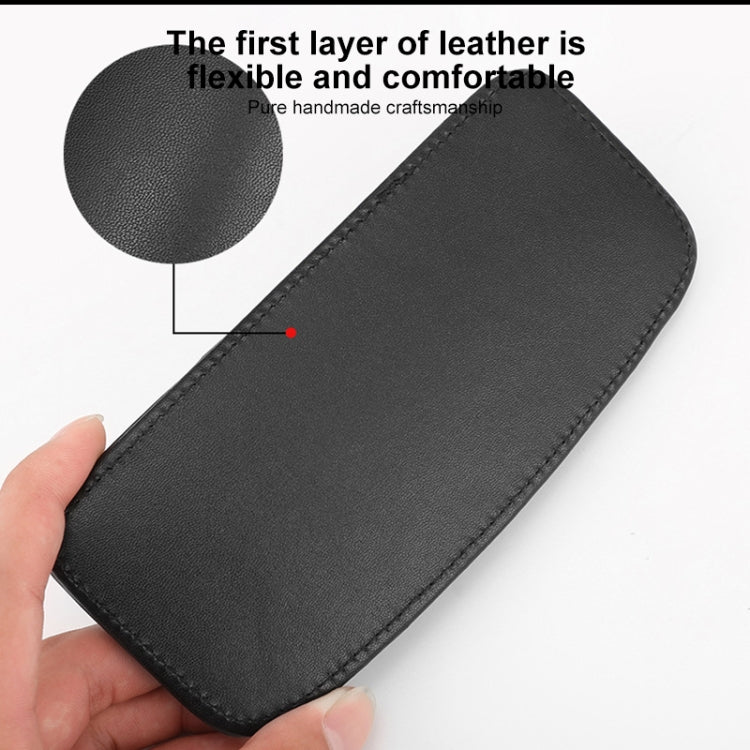 2 PCS Car Non-slip Soft Floor Protector Carpet Floor Mat Knee Bolster, Style:First Layer Cowhide(Black) - Floor Mats by PMC Jewellery | Online Shopping South Africa | PMC Jewellery | Buy Now Pay Later Mobicred