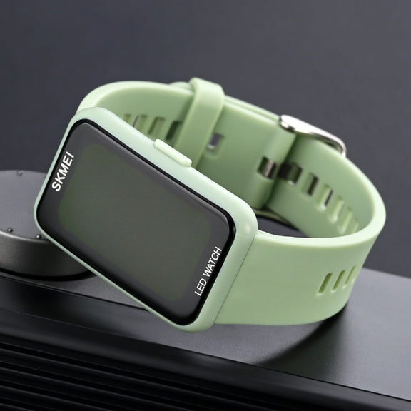 SKMEI 1873 PU Strap Water-resistant LED Electronic Watch(Black)