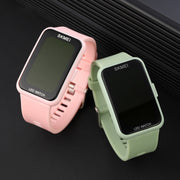 SKMEI 1873 PU Strap Water-resistant LED Electronic Watch(Light Green)