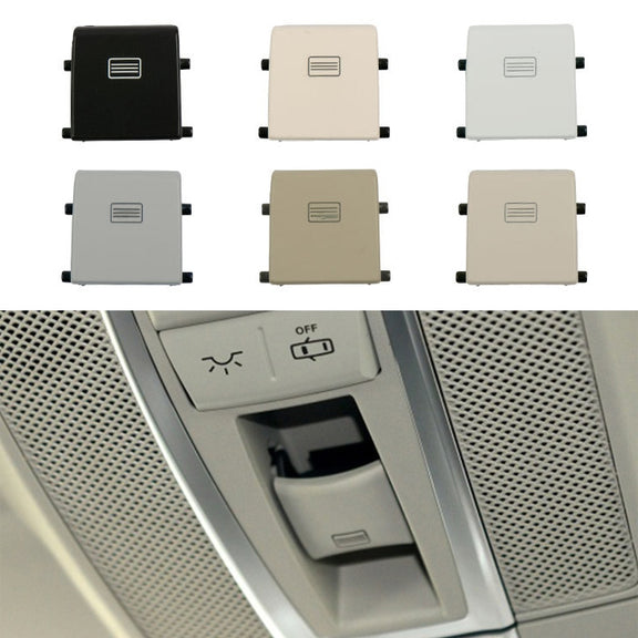 Car Dome Light Button Sunroof Window Switch Button for Mercedes-Benz W166 / W292 2012-, Left Driving, Style:Flat(Mercerized Beige)