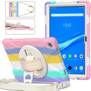 For Lenovo Tab M10 Plus 10.6 3rd Gen 2022 Silicone + PC Protective Tablet Case(Colorful Pink)