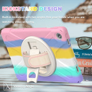 For Lenovo Tab M10 Plus 10.6 3rd Gen 2022 Silicone + PC Protective Tablet Case(Colorful Pink)